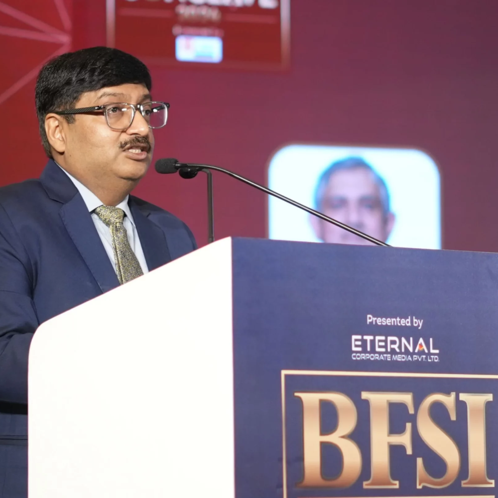 Shachindra Nath, Vice Chairman & MD of UGRO Capital Limited, sharing his perspectives during his keynote address.