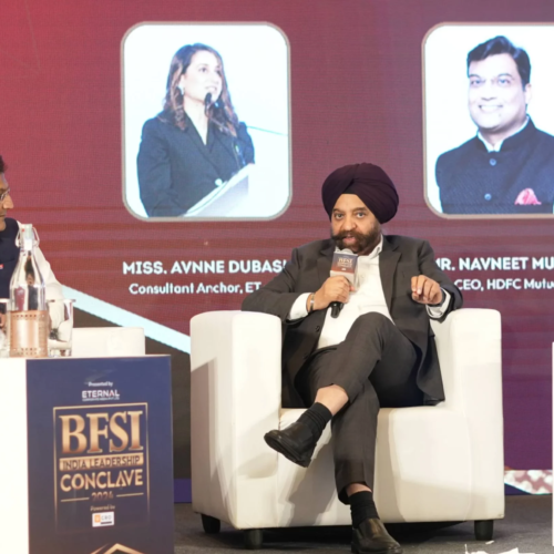 D.P. Singh, Deputy MD & Joint CEO of SBI Mutual Fund, sharing his insights during the panel discussion.