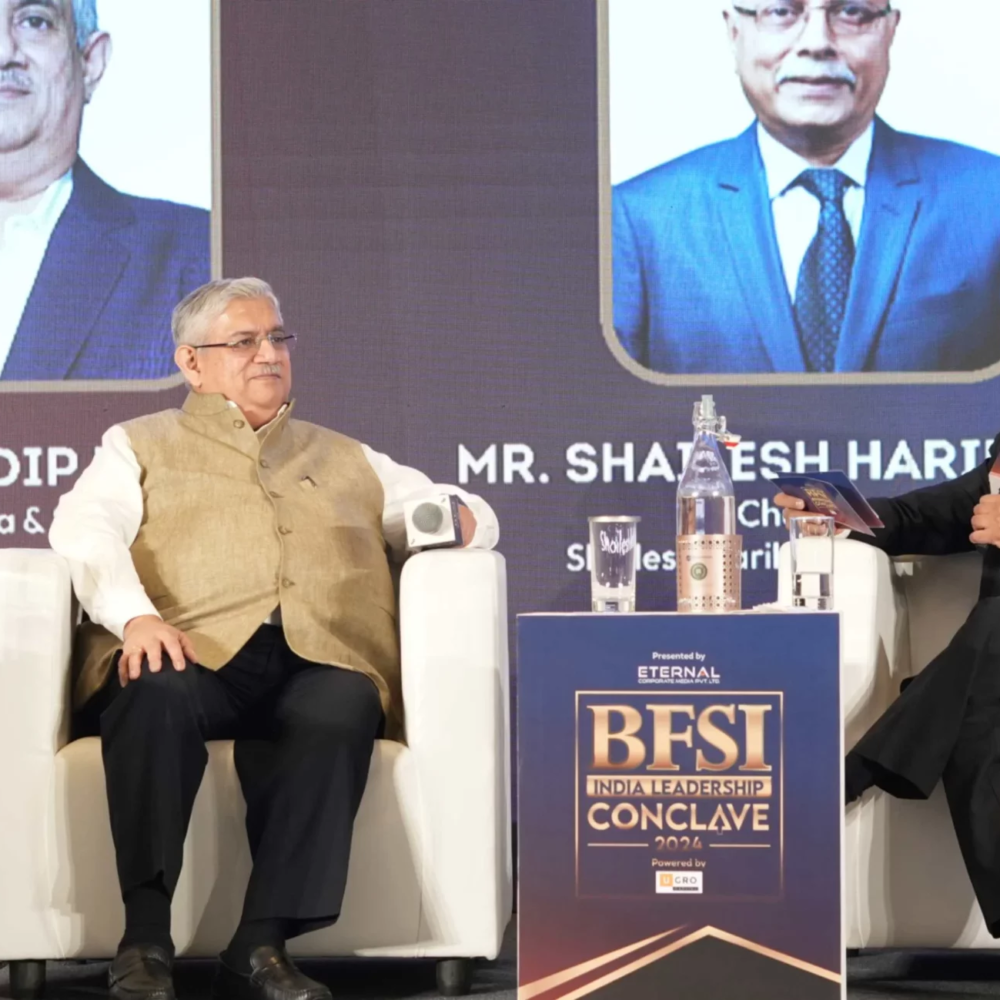 Shailesh Haribhakti moderating an engaging discussion with Sandip Patel, Managing Director of IBM India & South Asia