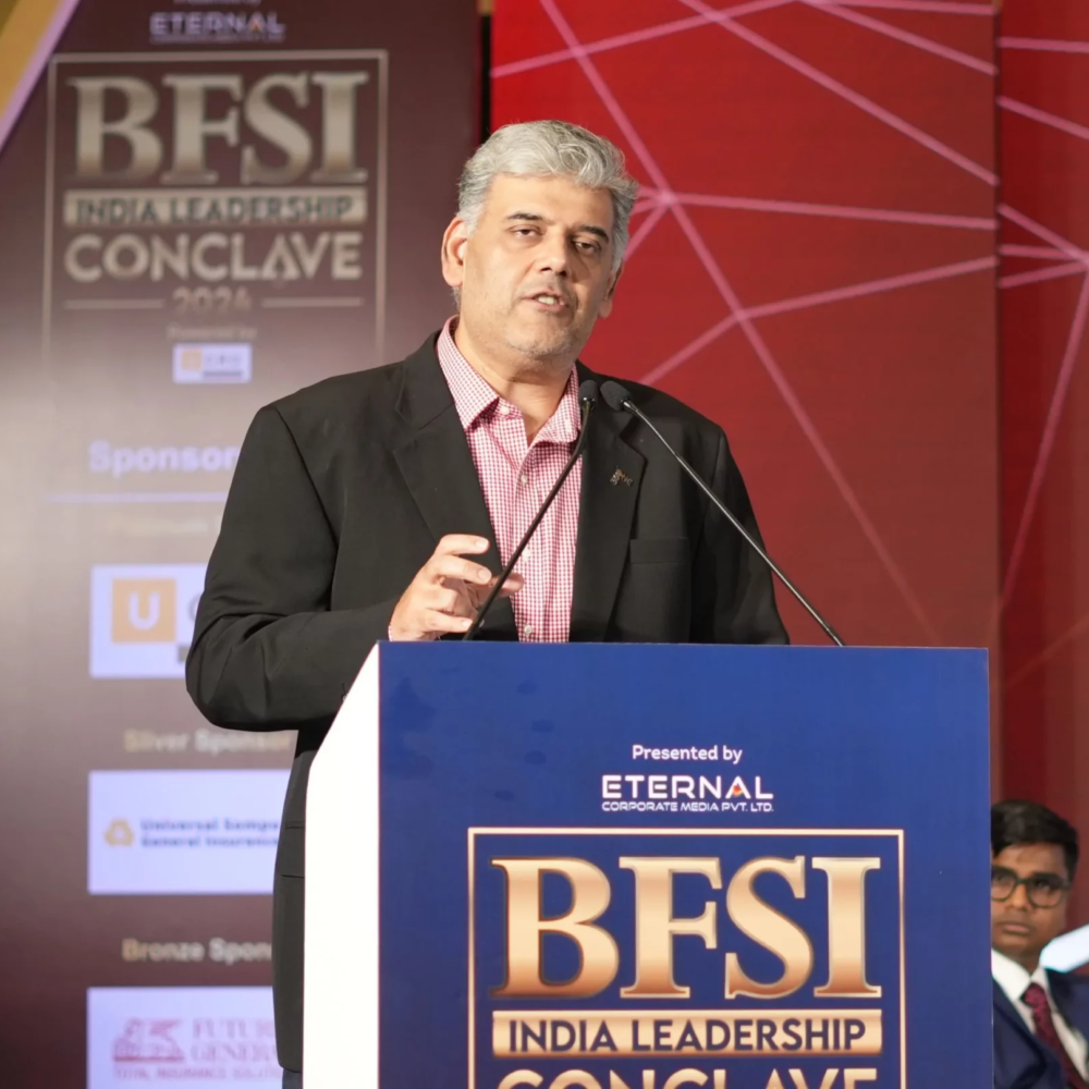 Karan Bhagat, Founder, MD & CEO of 360 ONE, delivering an insightful keynote address.