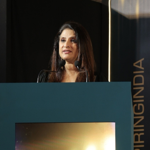Mrs. Sulajja Firodia Motwani, Founder & CEO, Kinetic Green Energy & Power Solutions Ltd., delivering the vote of thanks as a member of the Organising Committee.