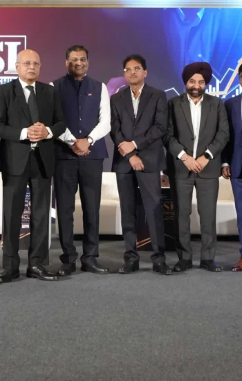 From left to right: Kripa Shankar Tiwari, Chairman of ECMPL; Shachindra Nath, Vice Chairman & MD of UGRO Capital Limited; Umesh Revankar, Executive Vice Chairman of Shriram Finance Limited; Shailesh Haribhakti, Non-Executive Chairman & Independent Director on multiple boards; Navneet Munot, MD & CEO of HDFC Asset Management Co. Ltd.; Shashi Kiran Shetty, Executive Chairman of Allcargo Logistics Limited and Gati Limited; D.P. Singh, Deputy MD & Joint CEO of SBI Mutual Fund; Alok Ranjan Tiwari, MD & CEO of Eternal Corporate Media Pvt. Ltd.; Saurabh Nanavati, CEO of Invesco Asset Management (India) Pvt. Ltd.; Jyoti Prakash Gadia, MD of Resurgent India Limited; and Swarup Mohanty, Vice Chairman & CEO of Mirae Asset Investment Managers (India) Pvt. Ltd.
